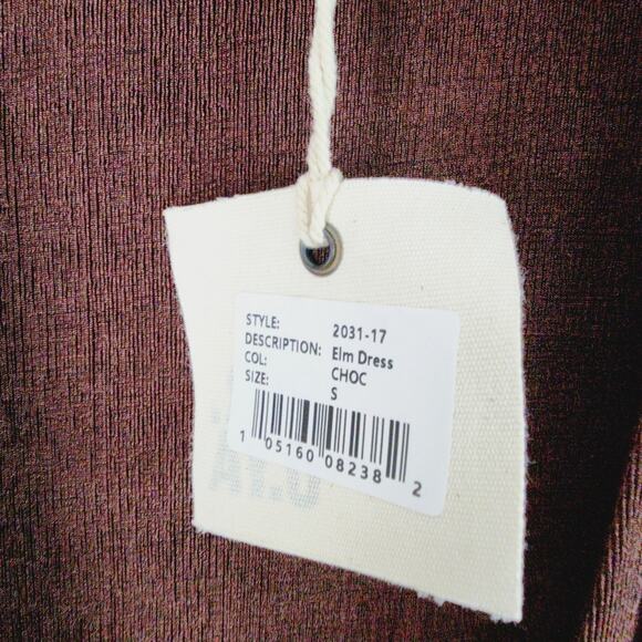 SER.O.YA Retrofete Elm Velvet Wrap Midi Dress Brown V-Neck S NWT - Picture 8 of 14